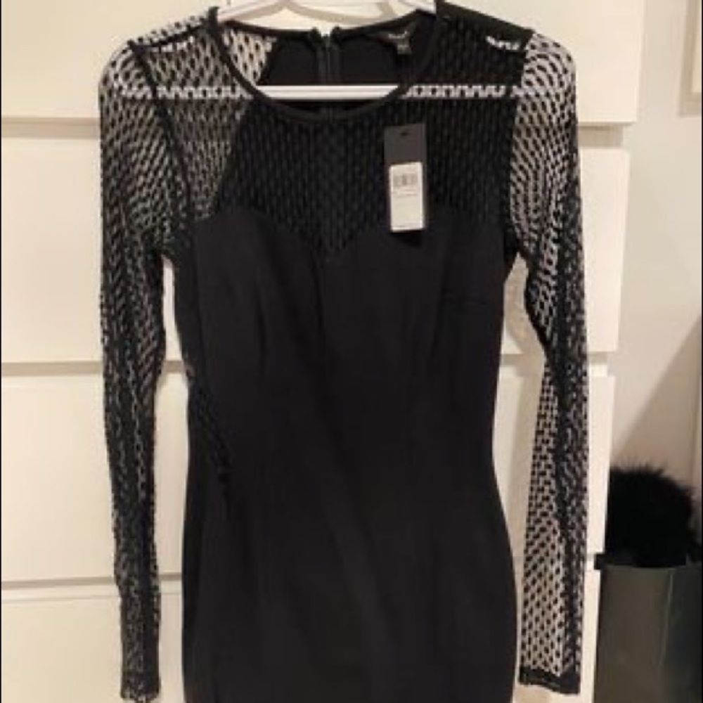 Guess black lace dress